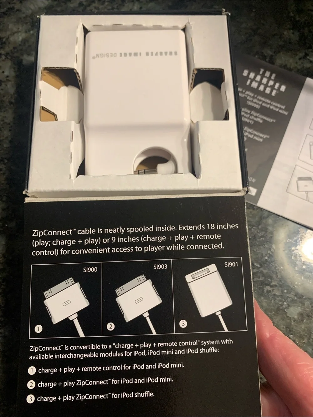 ZipConnect ZipConnect Charge + Play 30-pin iPod Cable - Purple Box